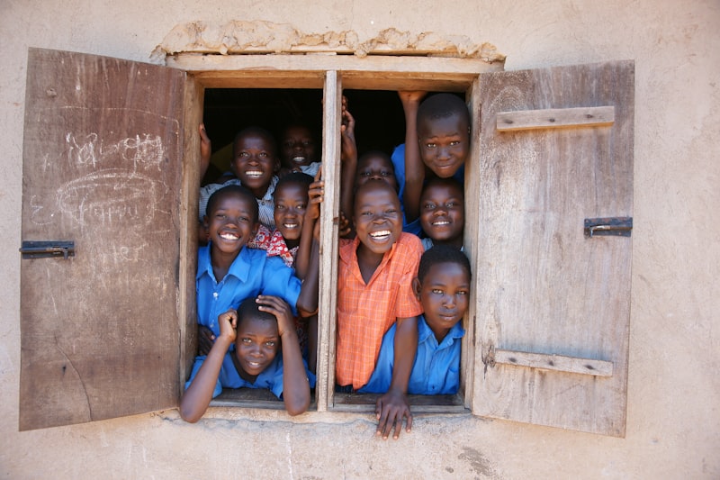 Community gathering in East Africa
